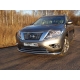 Накладка решётки радиатора верхняя 12 мм ТСС для Nissan Pathfinder 2014-2021