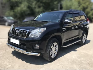 Защита переднего бампера d-76+60 с перемычками для Toyota Land Cruiser Prado 150 2009-2013 LCPR10_1.6